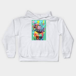 Joyful - Happy Collection | Anime Manga 3D Pop Art Japan Style Design | PROUD OTAKU Kids Hoodie